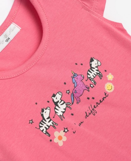 FUNKY Σετ Μπλούζα και Σορτς 125-924117 Φουξ