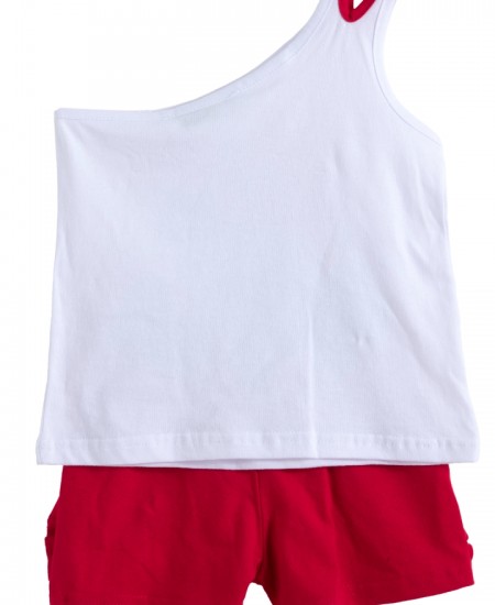 FRENZY Σετ Αμάνικο και Σορτς 62515487 Κόκκινο