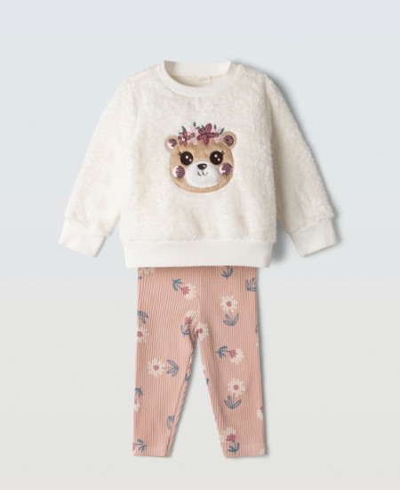 EBITA Σετ Μπλούζα, Κολάν και Κορδέλα 255524 Λευκό