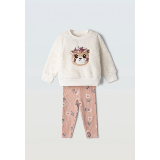 EBITA Σετ Μπλούζα, Κολάν και Κορδέλα 255524 Λευκό