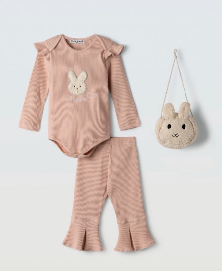 EBITA Σετ Ζιπουνάκι, Κολάν και Τσαντάκι 255527 Σομόν