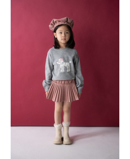 EBITA Σετ Μπλούζα Πλεκτή, Φούστα και Καπέλο 255207 Σάπιο Μήλο