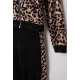 EBITA Σετ Ζακέτα και Παντελόνι Βελούδινο 243104 Animal Print