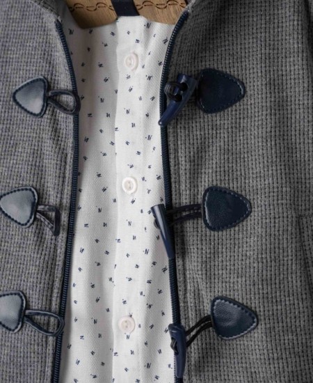 HASHTAG Σετ Παλτό, Πουκάμισο και Παντελόνι 243623 Μπλε