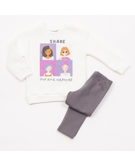 TRAX Σετ Μπλούζα και Κολάν 48707 Λευκό