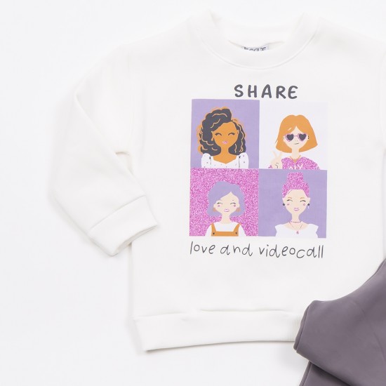 TRAX Σετ Μπλούζα και Κολάν 48707 Λευκό