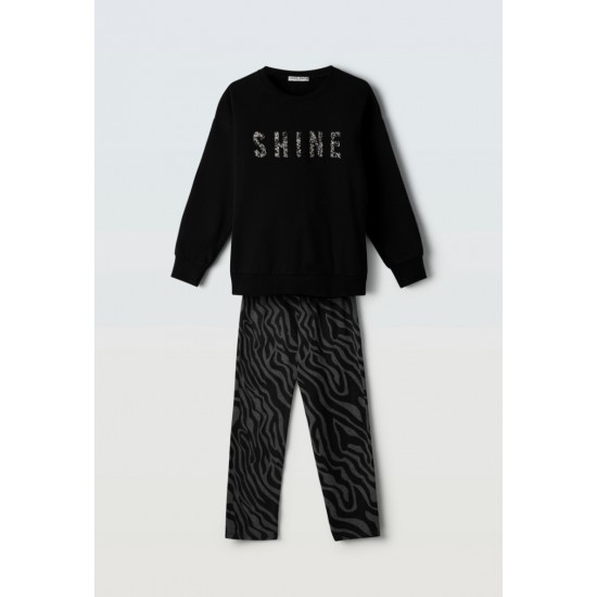 ΕΒΙΤΑ Σετ Μπλούζα και Κολάν 255039 Μαύρο