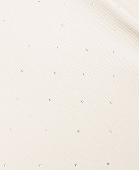 FUNKY Μπλούζα Ριπ με Στρας 226-506123 Εκρού