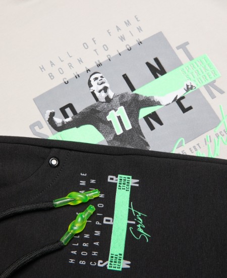 SPRINT Σετ Μπλούζα και Παντελόνι 252-3012 Γκρι