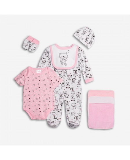 FUNKY Σετ 8τμχ με φορμάκι 226-060101 Ροζ