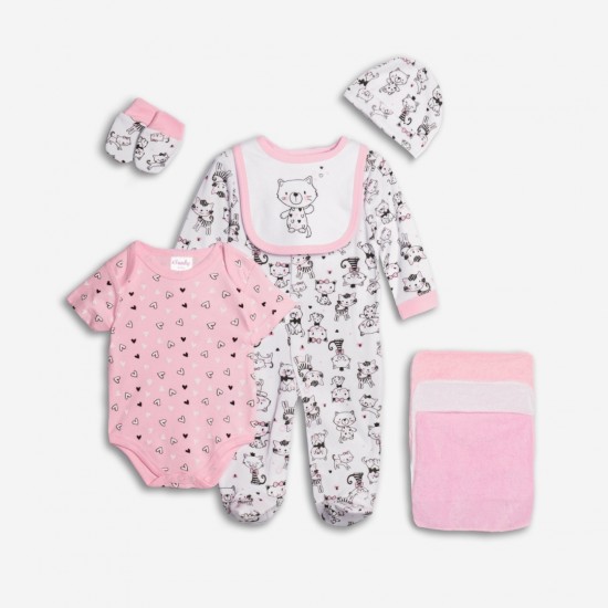 FUNKY Σετ 8τμχ με φορμάκι 226-060101 Ροζ