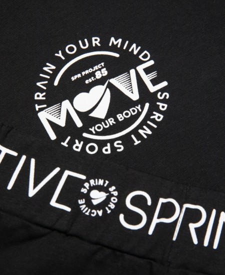 SPRINT Σετ Μπλούζα και Κολάν 252-4039 Μαύρο