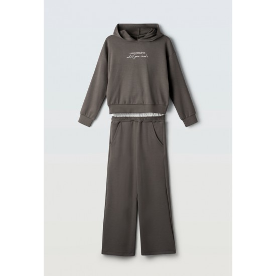 EBITA Σετ Μπλούζα και Παντελόνα 255012 Γκρι