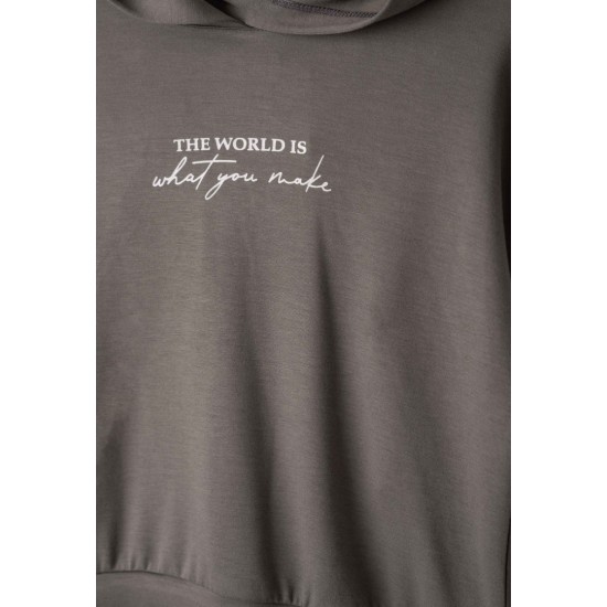 EBITA Σετ Μπλούζα και Παντελόνα 255012 Γκρι