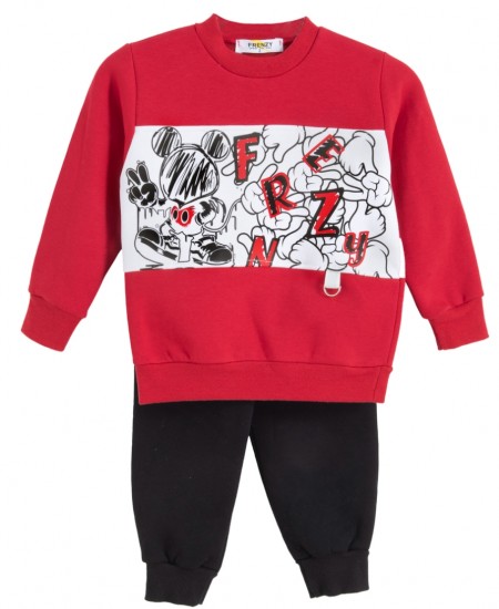 FRENZY Σετ Μπλούζα και Παντελόνι 72525539 Κόκκινο