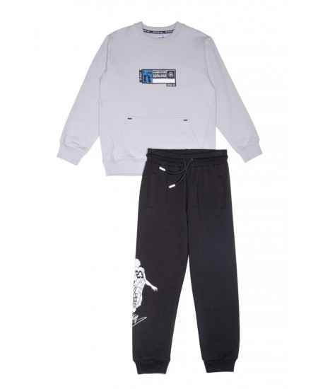 SPRINT Σετ Μπλούζα και Παντελόνι 252-3010 Γκρι