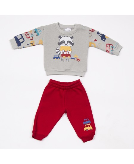 TRAX Σετ Μπλούζα και Παντελόνι 48561 Γκρι