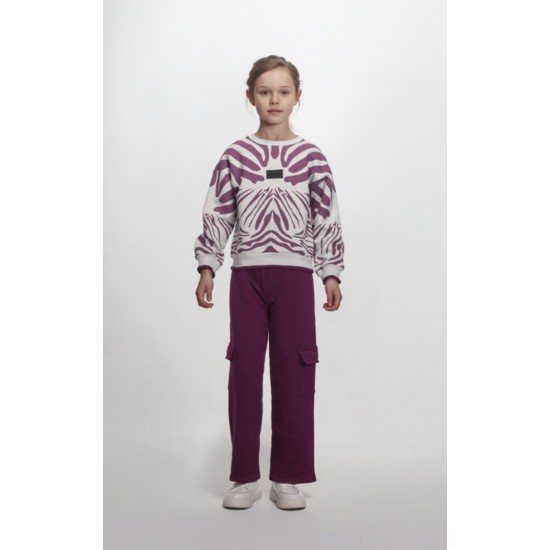 JOYCE Σετ Μπλούζα και Παντελόνι 2563123-02 Μωβ