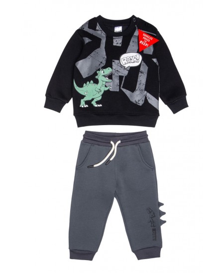 SPRINT Σετ Μπλούζα και Παντελόνι 252-1012 Μαύρο