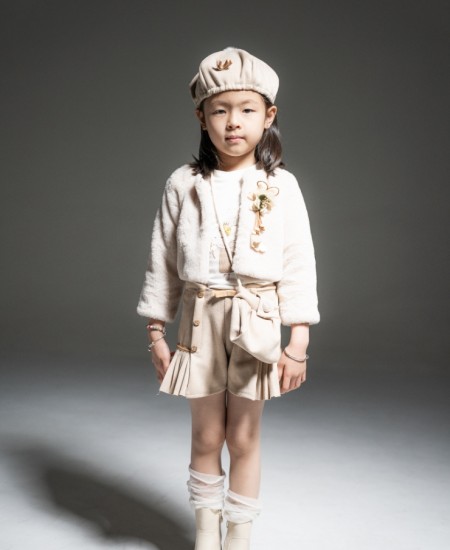 EBITA Σετ Γουνάκι, Μπλούζα, Σορτς,Τσάντα και Μπερέ 255257 Εκρού