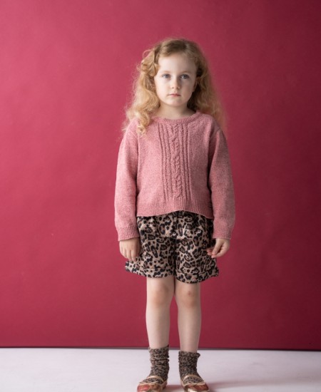 EBITA Σετ Πλεκτό, Σορτς και Στέκα 255210 Σάπιο Μήλο