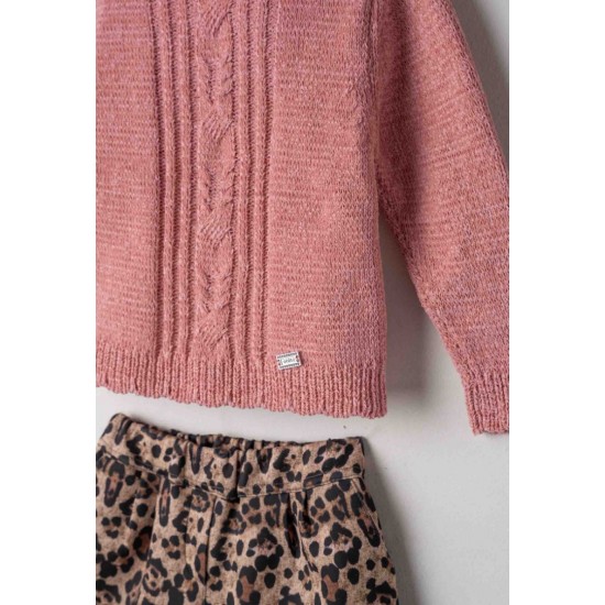 EBITA Σετ Πλεκτό, Σορτς και Στέκα 255210 Σάπιο Μήλο