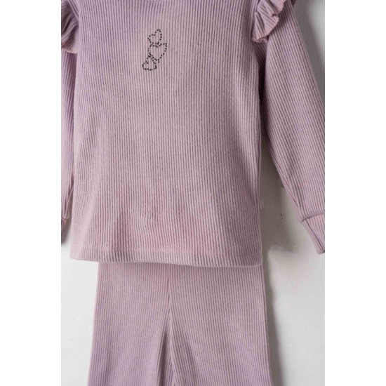 ΕΒΙΤΑ Σετ Μπλούζα, Παντελόνι και Τσαντούλα  255269 Λιλά