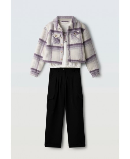 EBITA Σετ Τζάκετ, Μπλούζα και Παντελόνι 243070 Ροζ