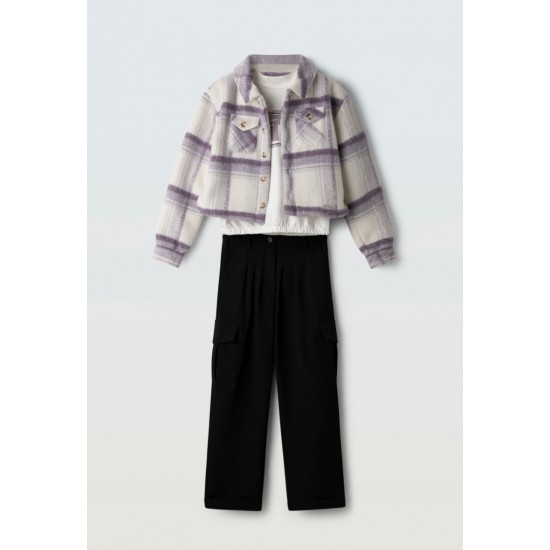 EBITA Σετ Τζάκετ, Μπλούζα και Παντελόνι 243070 Ροζ