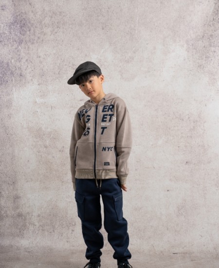 HASHTAG Σετ Ζακέτα και Παντελόνι 243752 Εκρού