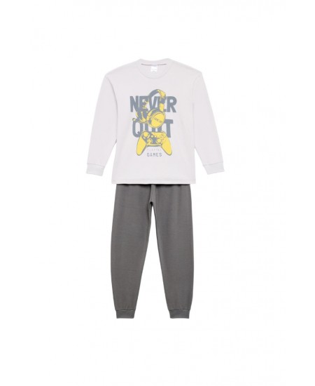 PRETTY BABY Πιτζάμα 63887 Γκρι