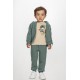 JOYCE Σετ Ζακέτα, Μπλούζα και Παντελόνι 2562001 Χακί