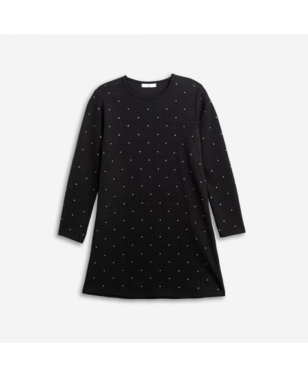 FUNKY Φόρεμα με Στρας 226-528103 Μαύρο