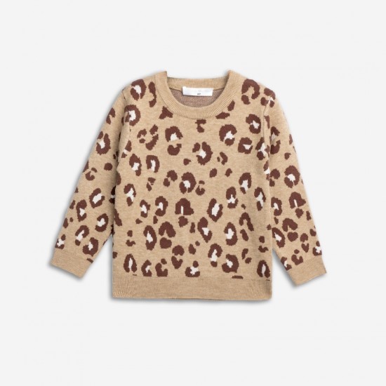 FUNKY Σετ Μπλούζα και Παντελόνι Πλεκτό 226-723107 Animal Print
