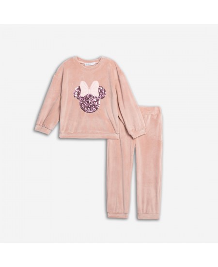 FUNKY Σετ Μπλούζα και Παντελόνι Βελούδινο 226-717139 Ροζ