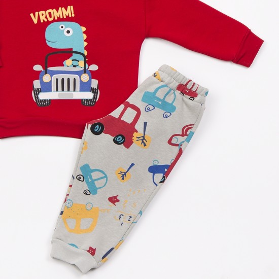 TRAX Σετ Μπλούζα και Παντελόνι 48562 Κόκκινο