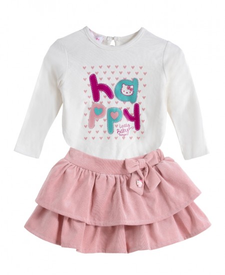 BABYLON Σετ Ζακέτα, Μπλούζα και Φούστα 11525142 Φουξ