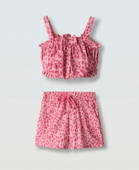 EBITA Σετ Αμάνικο και Σορτς 266238 Φουξ