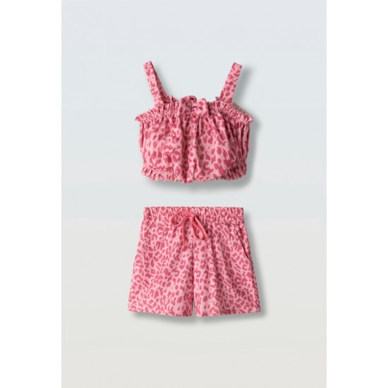 EBITA Σετ Αμάνικο και Σορτς 266238 Φουξ