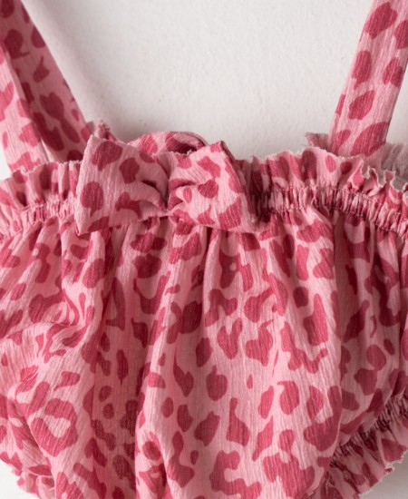 EBITA Σετ Αμάνικο και Σορτς 266238 Φουξ