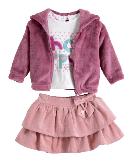 BABYLON Σετ Ζακέτα, Μπλούζα και Φούστα 11525142 Φουξ