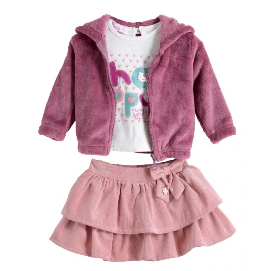 BABYLON Σετ Ζακέτα, Μπλούζα και Φούστα 11525142 Φουξ