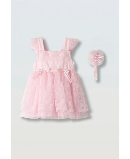 EBITA Φόρεμα με Κορδέλα 266503 Ροζ