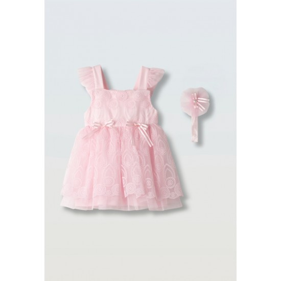 EBITA Φόρεμα με Κορδέλα 266503 Ροζ