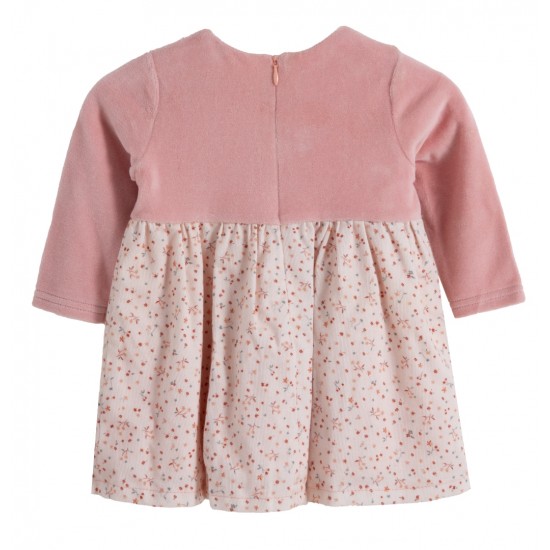 BABYLON Φόρεμα Βελούδινο με Κορδέλα 11526312 Ροζ