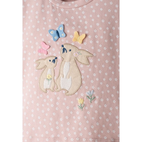 EBITA Σετ Μπλούζα, Κολάν και Κορδέλα 266506 Ροζ