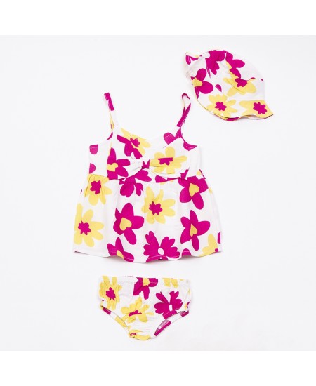 TRAX Σετ Αμάνικο, Φουφούλα και Καπέλο 49022 Φλοράλ