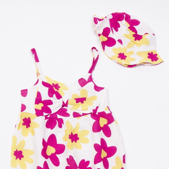 TRAX Σετ Αμάνικο, Φουφούλα και Καπέλο 49022 Φλοράλ