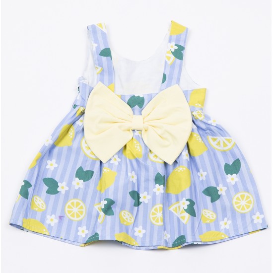 TRAX Φόρεμα με Κορδέλα 49026 Γαλάζιο