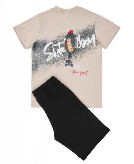 SPRINT Σετ Μπλούζα και Βερμούδα 261-3001 Μπεζ
